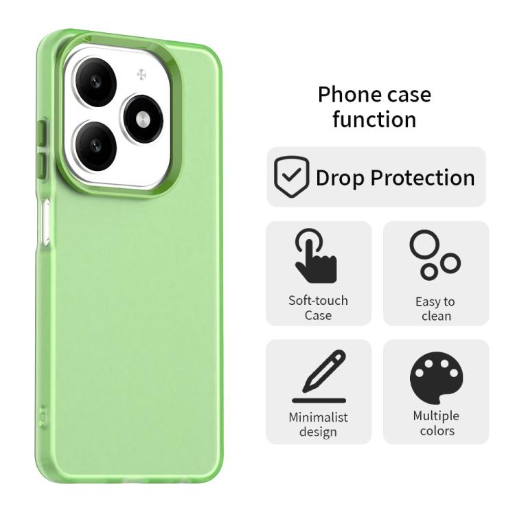 For Tecno Spark 20 Candy PC Hybrid TPU Shockproof Phone Case