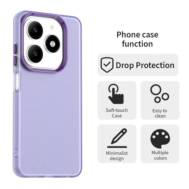 For Tecno Spark 20 Candy PC Hybrid TPU Shockproof Phone Case