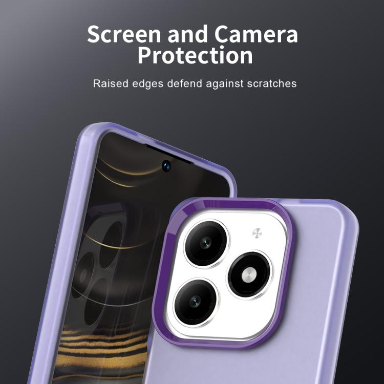 For Tecno Spark 20 Candy PC Hybrid TPU Shockproof Phone Case