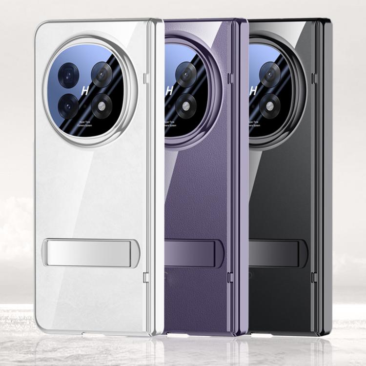 For OPPO Find N5 HD Integrated Transparent Electroplating Axis Hinge Fold Holder Phone Case