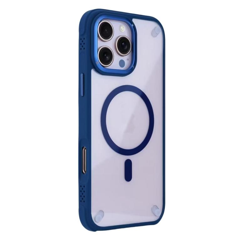 For iPhone 16 Pro Max Shockproof MagSafe Magnetic TPU Hybrid Acrylic Phone Case