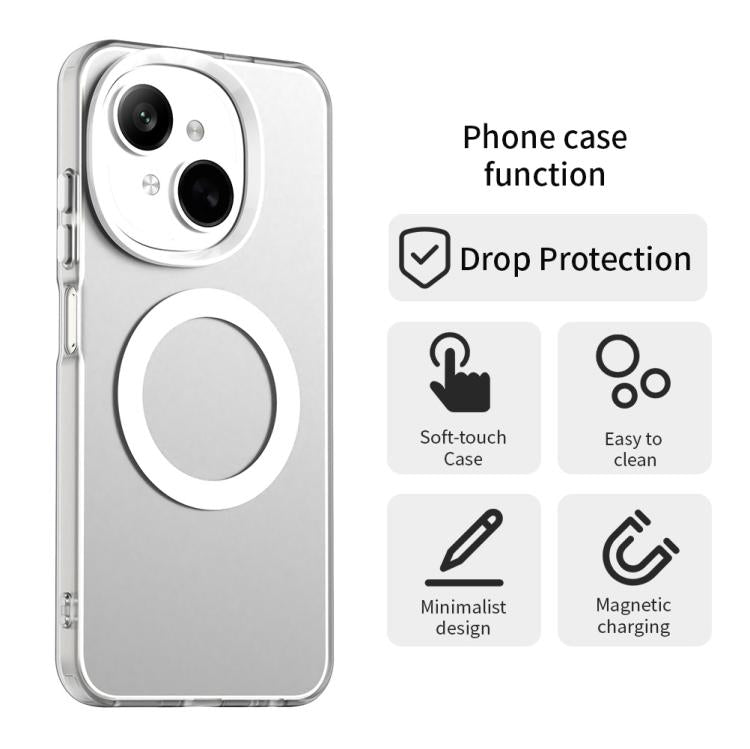 For Tecno Spark 20 Candy Magsafe PC Hybrid TPU Phone Case