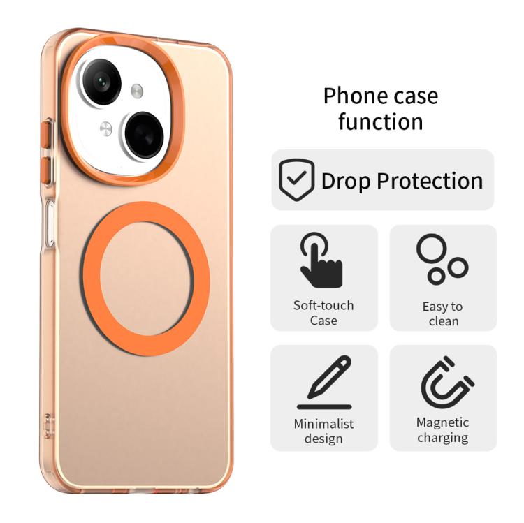 For Tecno Spark 20 Candy Magsafe PC Hybrid TPU Phone Case