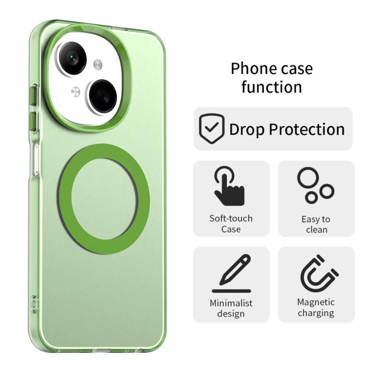 For Tecno Spark 20 Candy Magsafe PC Hybrid TPU Phone Case
