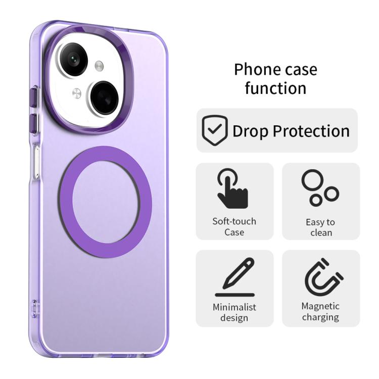 For Tecno Spark 20 Candy Magsafe PC Hybrid TPU Phone Case