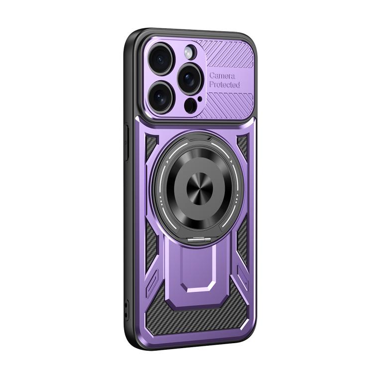 For iPhone 13 Pro Max Armor Rotating Holder MagSafe Phone Case
