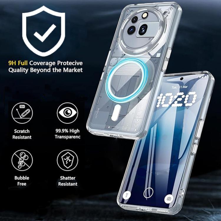 For Nothing Phone 3a Pro Crystal Clear Magnetic Shockproof Phone Case
