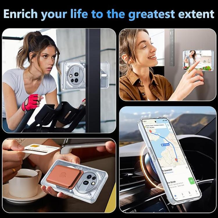 For Nothing Phone 3a Pro Crystal Clear Magnetic Shockproof Phone Case