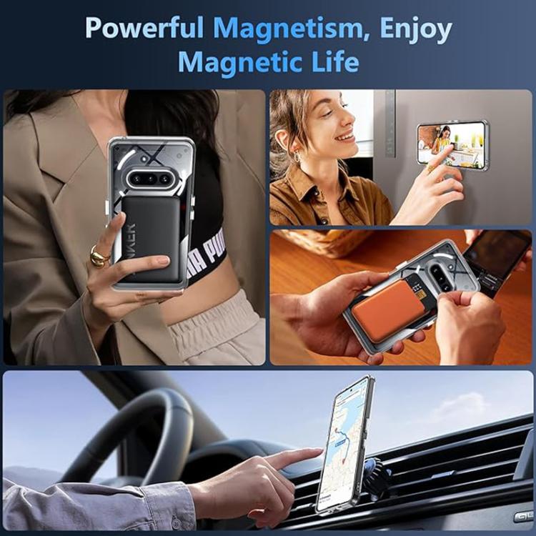 For Nothing Phone 3a Crystal Clear Magnetic Shockproof Phone Case