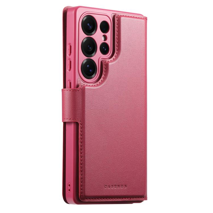 For Samsung Galaxy S25 Ultra 5G CaseNeo Finger Grip Strap MagSafe Leather Phone Case