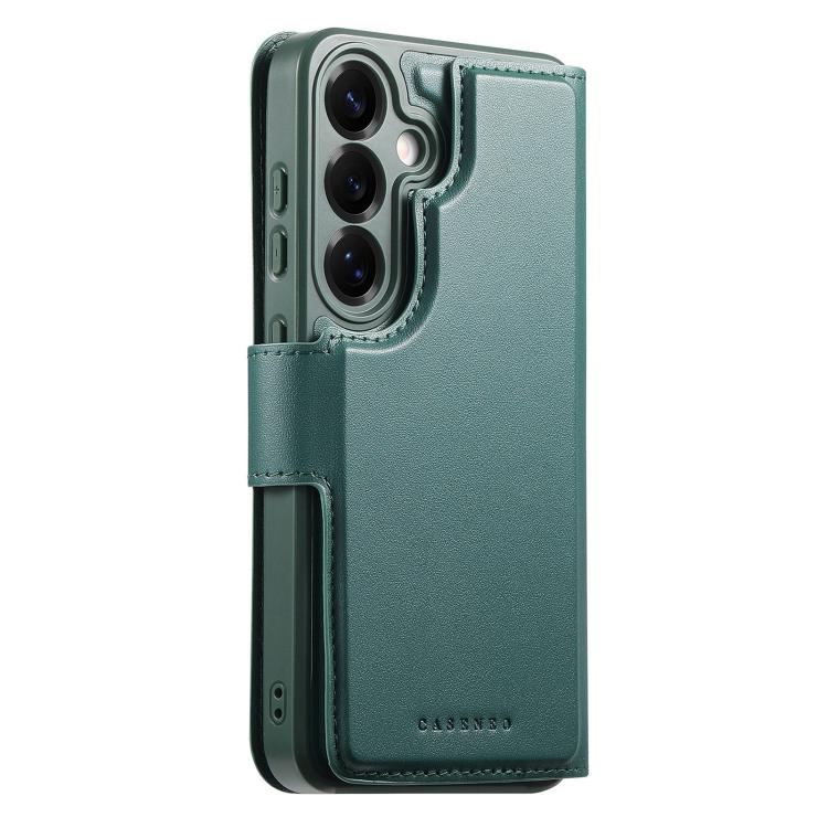 For Samsung Galaxy S25 / S24 5G CaseNeo Finger Grip Strap MagSafe Leather Phone Case