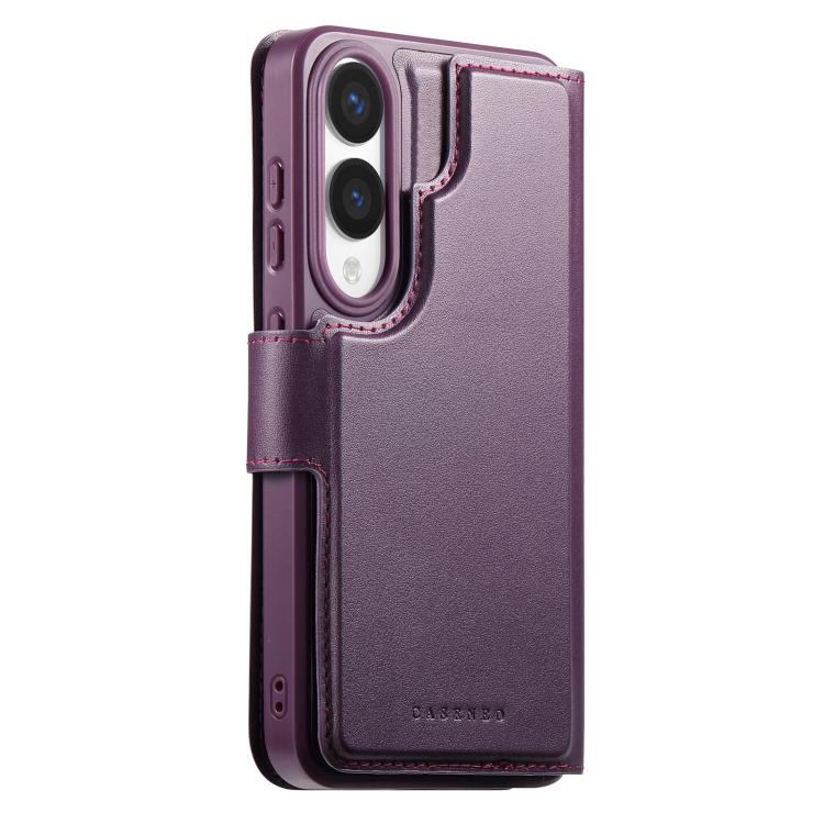 For Samsung Galaxy S25 Edge 5G CaseNeo Finger Grip Strap MagSafe Leather Phone Case