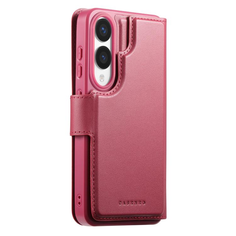For Samsung Galaxy S25 Edge 5G CaseNeo Finger Grip Strap MagSafe Leather Phone Case