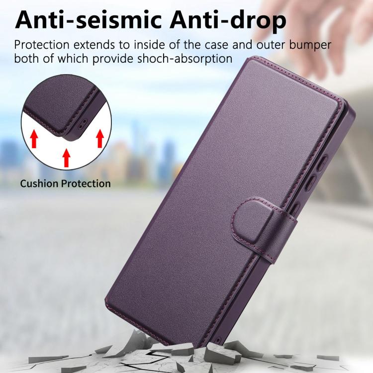For Samsung Galaxy S26 Ultra 5G CaseNeo Finger Grip Strap MagSafe Leather Phone Case