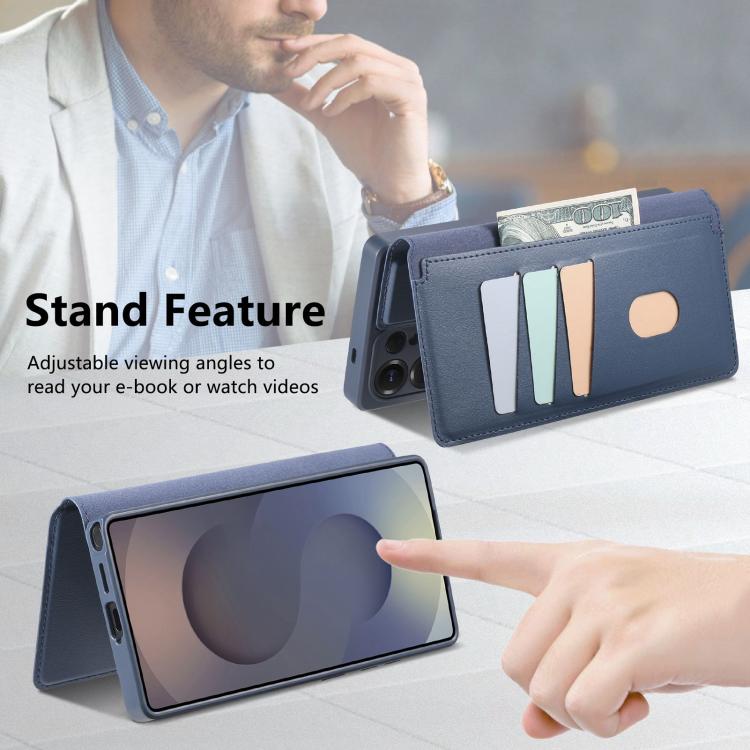 For Samsung Galaxy S26 Ultra 5G CaseNeo Finger Grip Strap MagSafe Leather Phone Case
