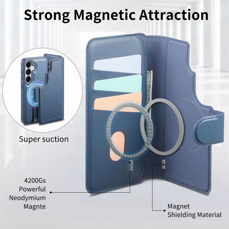 For Samsung Galaxy S26+ 5G CaseNeo Finger Grip Strap MagSafe Leather Phone Case