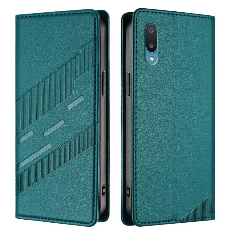 For Samsung Galaxy A02 / M02 Embossed Multi-functional Wallet Retro Leather Phone Case