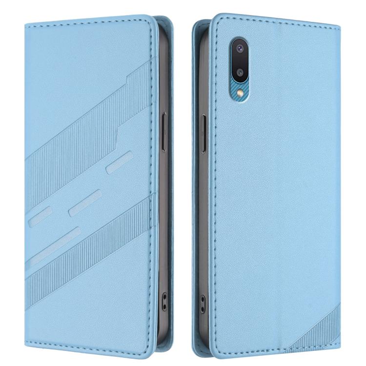 For Samsung Galaxy A02 / M02 Embossed Multi-functional Wallet Retro Leather Phone Case