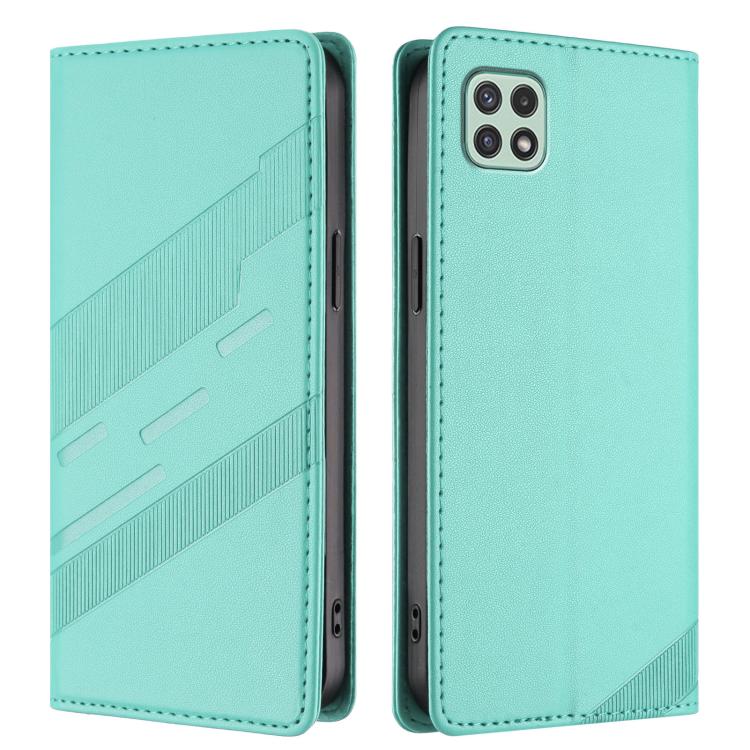 For Samsung Galaxy A22 5G / F42 5G Embossed Multi-functional Wallet Retro Leather Phone Case