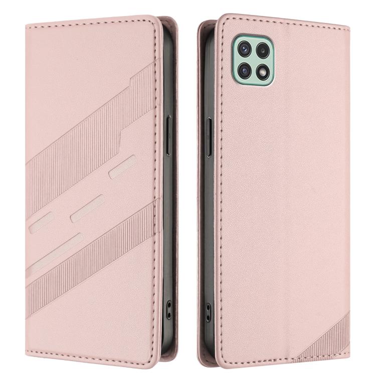 For Samsung Galaxy A22 5G / F42 5G Embossed Multi-functional Wallet Retro Leather Phone Case