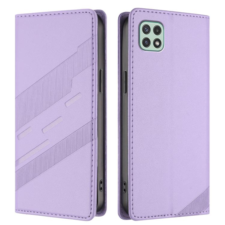 For Samsung Galaxy A22 5G / F42 5G Embossed Multi-functional Wallet Retro Leather Phone Case