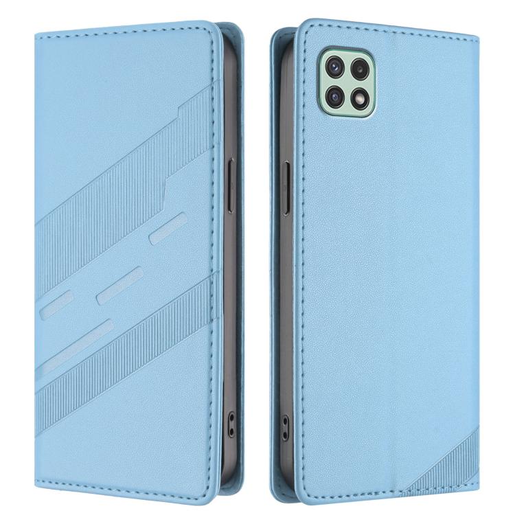 For Samsung Galaxy A22 5G / F42 5G Embossed Multi-functional Wallet Retro Leather Phone Case