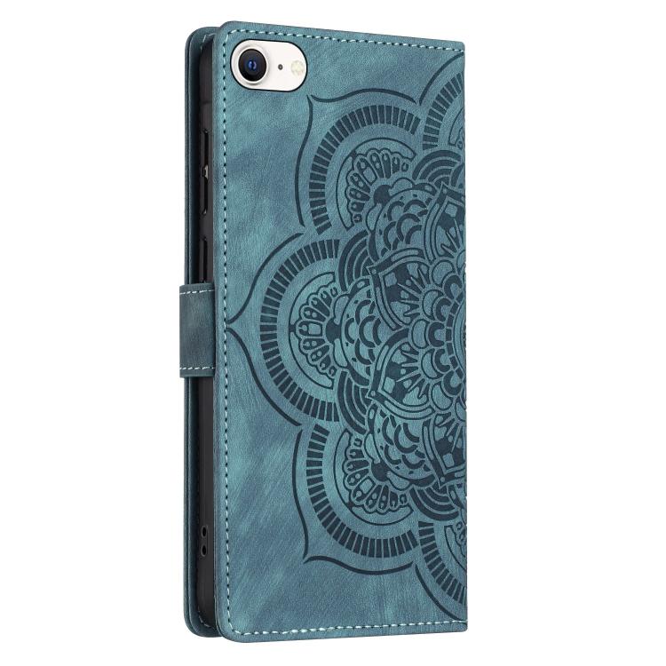 For iPhone 7 / 8 / SE 2022 Mandala Embossed Retro Frosted Leather Phone Case