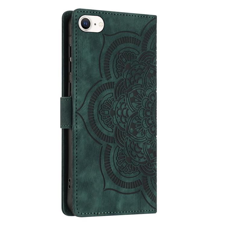 For iPhone 7 / 8 / SE 2022 Mandala Embossed Retro Frosted Leather Phone Case
