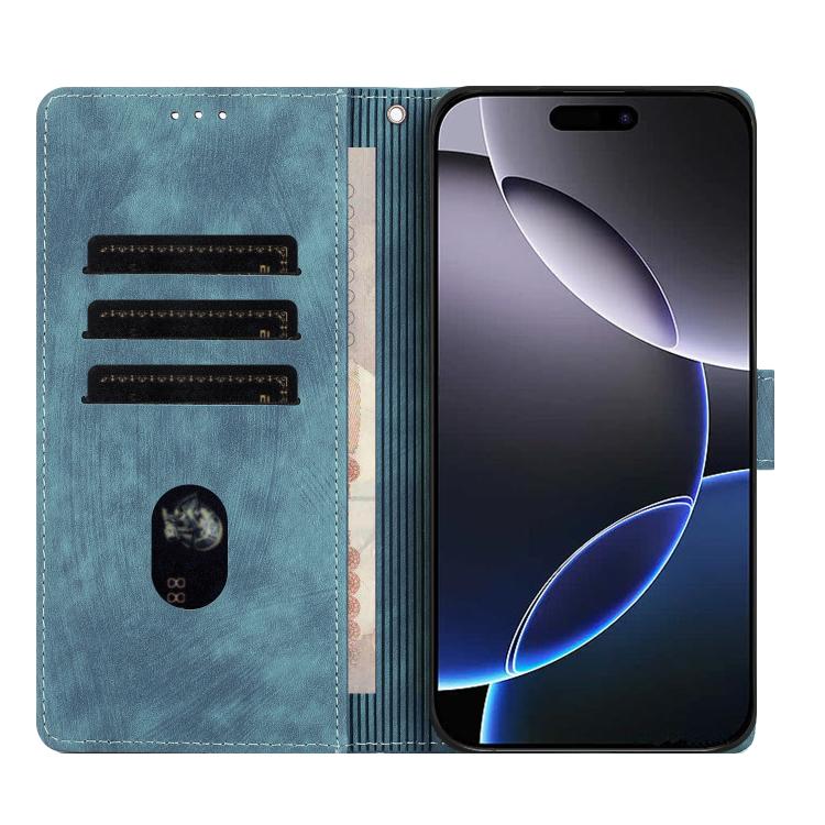 For iPhone 17 Pro Mandala Embossed Retro Frosted Leather Phone Case