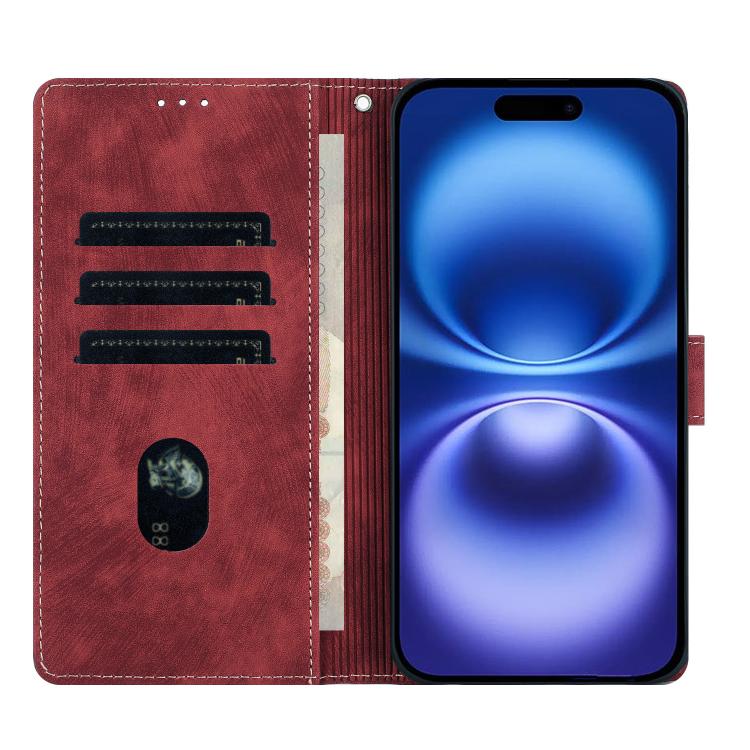 For iPhone 17 Mandala Embossed Retro Frosted Leather Phone Case