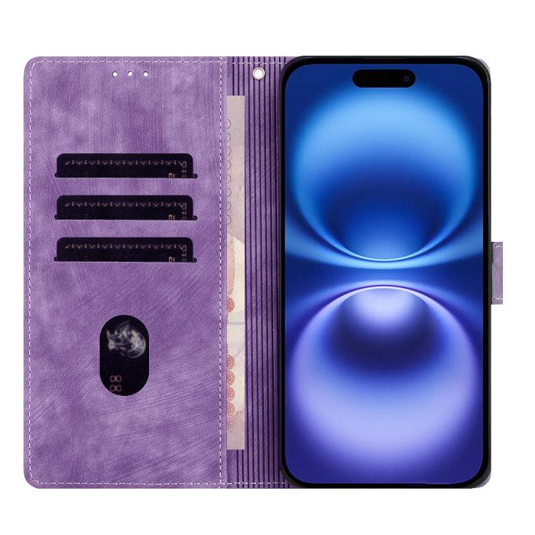 For iPhone 17 Mandala Embossed Retro Frosted Leather Phone Case