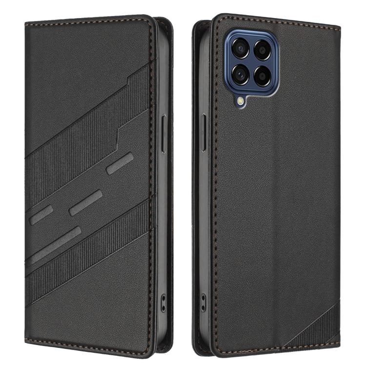 For Samsung Galaxy M53 5G Embossed Multi-functional Wallet Retro Leather Phone Case