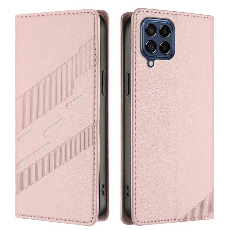 For Samsung Galaxy M53 5G Embossed Multi-functional Wallet Retro Leather Phone Case