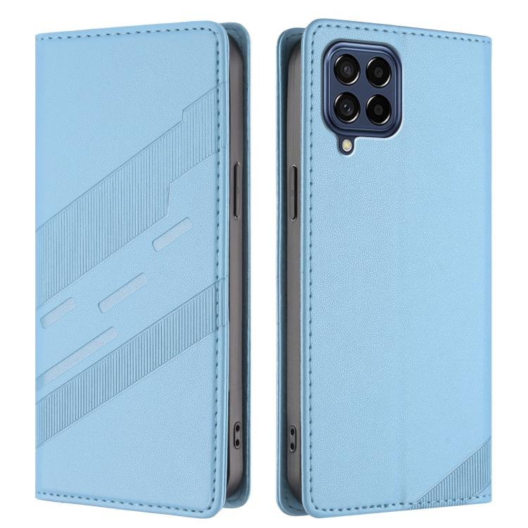 For Samsung Galaxy M53 5G Embossed Multi-functional Wallet Retro Leather Phone Case