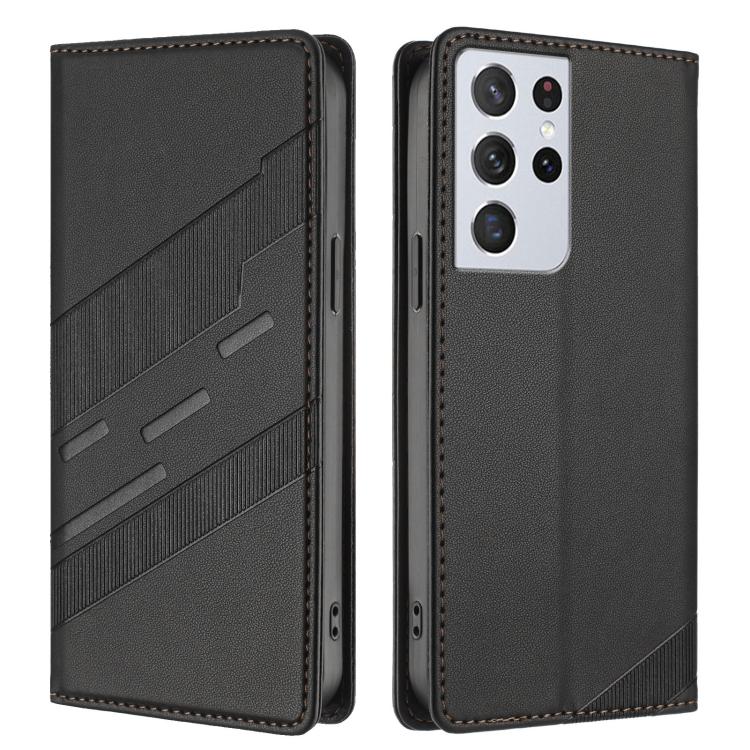 For Samsung Galaxy S21 Ultra 5G Embossed Multi-functional Wallet Retro Leather Phone Case