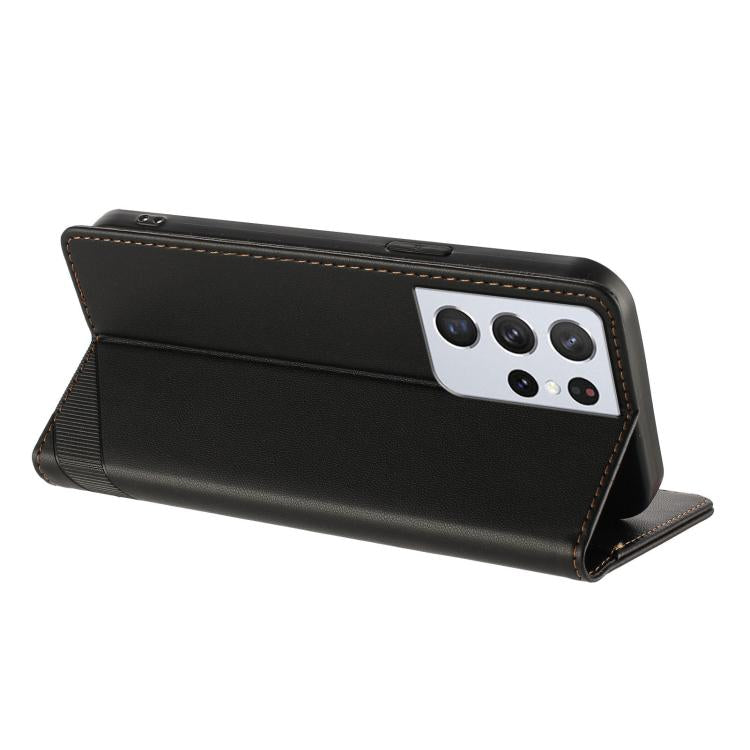 For Samsung Galaxy S21 Ultra 5G Embossed Multi-functional Wallet Retro Leather Phone Case