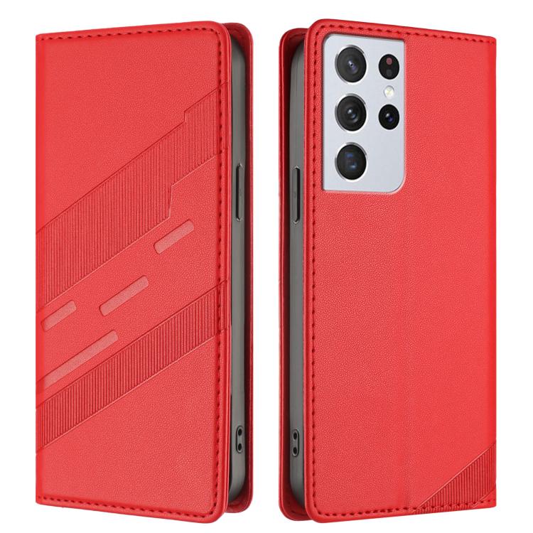 For Samsung Galaxy S21 Ultra 5G Embossed Multi-functional Wallet Retro Leather Phone Case