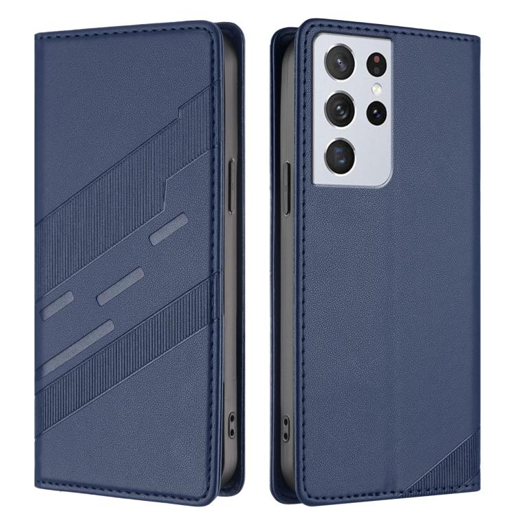 For Samsung Galaxy S21 Ultra 5G Embossed Multi-functional Wallet Retro Leather Phone Case