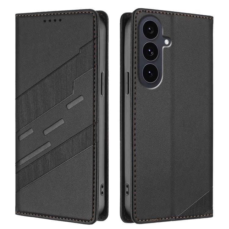 For Samsung Galaxy S25 FE 5G Embossed Multi-functional Wallet Retro Leather Phone Case