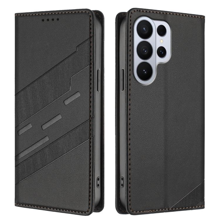 For Galaxy S26 Ultra 5G Embossed Multi-functional Wallet Retro Leather Phone Case