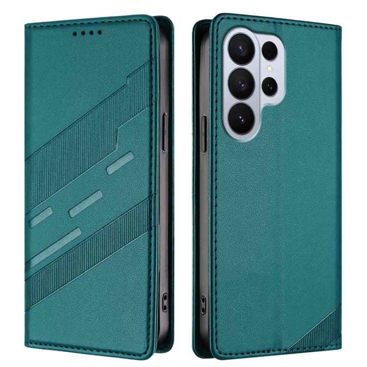 For Galaxy S26 Ultra 5G Embossed Multi-functional Wallet Retro Leather Phone Case