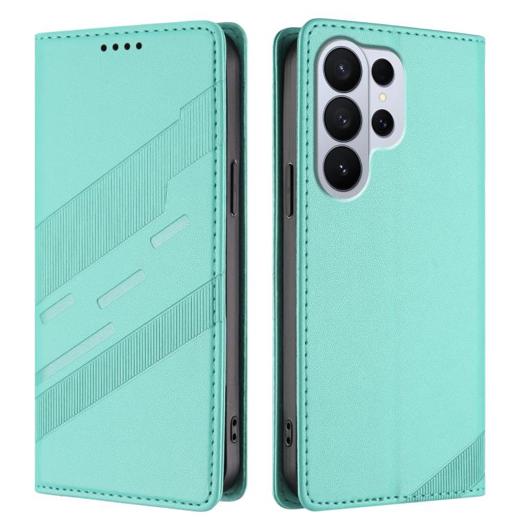 For Galaxy S26 Ultra 5G Embossed Multi-functional Wallet Retro Leather Phone Case