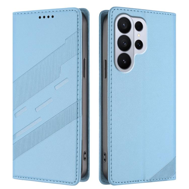 For Galaxy S26 Ultra 5G Embossed Multi-functional Wallet Retro Leather Phone Case