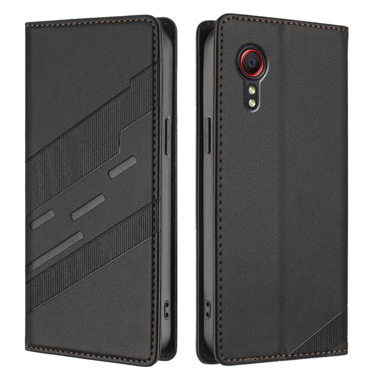 For Samsung Galaxy XCover 5 Embossed Multi-functional Wallet Retro Leather Phone Case