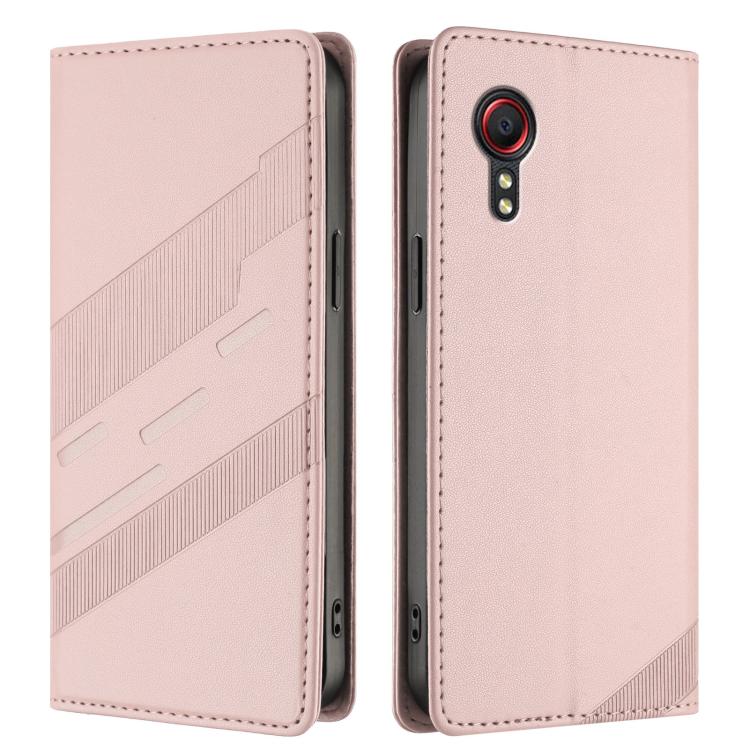 For Samsung Galaxy XCover 5 Embossed Multi-functional Wallet Retro Leather Phone Case