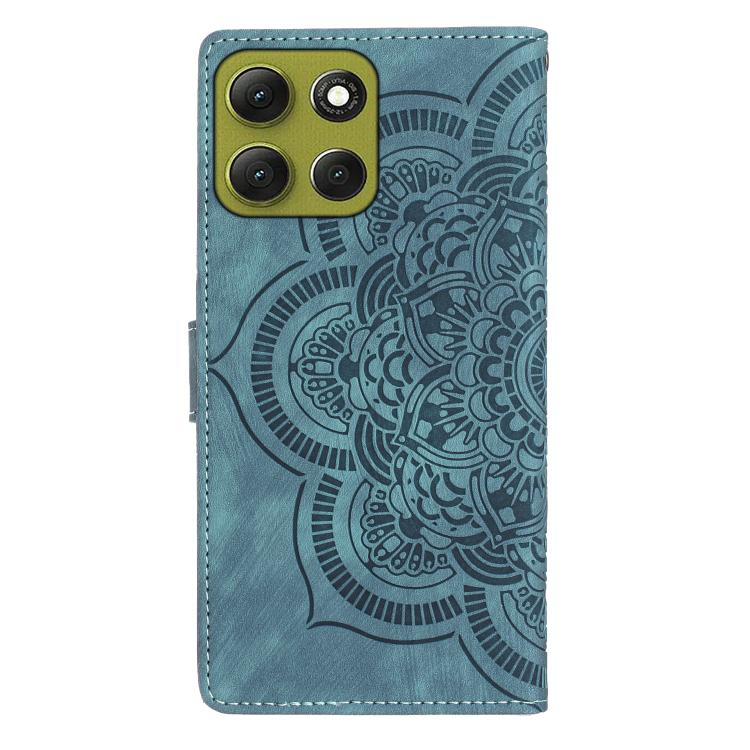 For Motorola Moto G86 5G Mandala Embossed Retro Frosted Leather Phone Case
