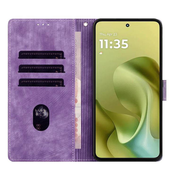 For Motorola Moto G86 5G Mandala Embossed Retro Frosted Leather Phone Case