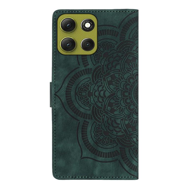 For Motorola Moto G86 5G Mandala Embossed Retro Frosted Leather Phone Case