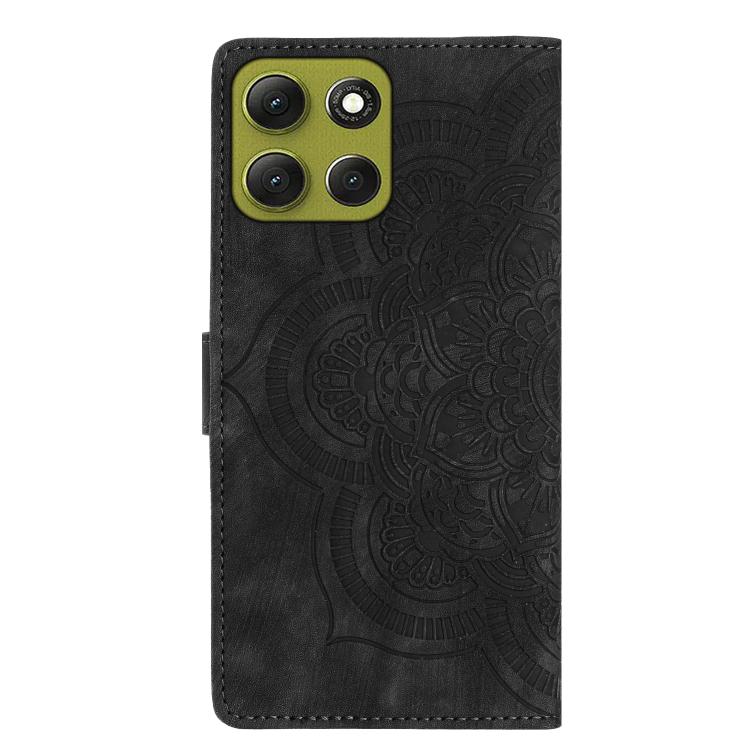 For Motorola Moto G86 5G Mandala Embossed Retro Frosted Leather Phone Case