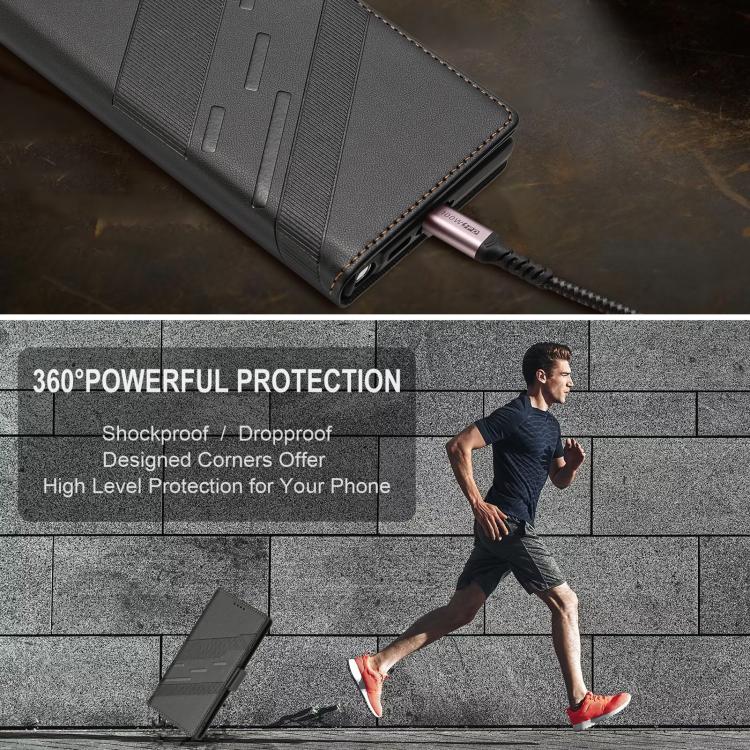 For Samsung Galaxy S23 Ultra 5G Embossed Multi-functional Side Suction Wallet Retro Leather Phone Case